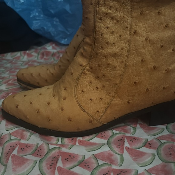 Ostrich (genuine) booties - Picture 5 of 11